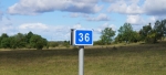 En trevlig sak med baltiska vägar är kilometerskyltarna Foto nr 137