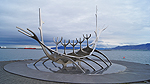 Skulpturen Solfar, ett landmärke för Reykjavik Foto nr 1