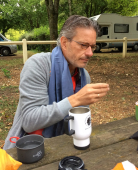 Karoe som vandrar från Texel NL till Santiago de Compostela, en liten bit under en vecka per år Foto nr 128